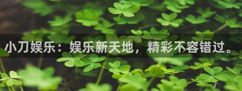 幸运彩体育官网登录：小刀娱乐：娱乐新天地，精彩不容错过。